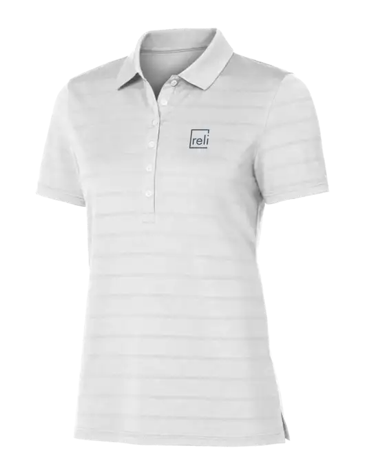 Callaway Womens Bright White Ventilated Polo w/Reli Title Logo
