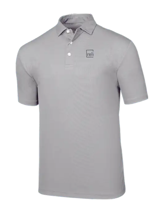 Callaway Birdseye Light Grey Polo w/Reli Title Logo
