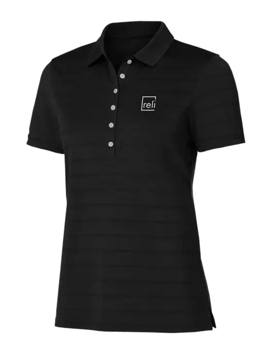 Callaway Womens Black Ventilated Polo w/Reli Title Logo