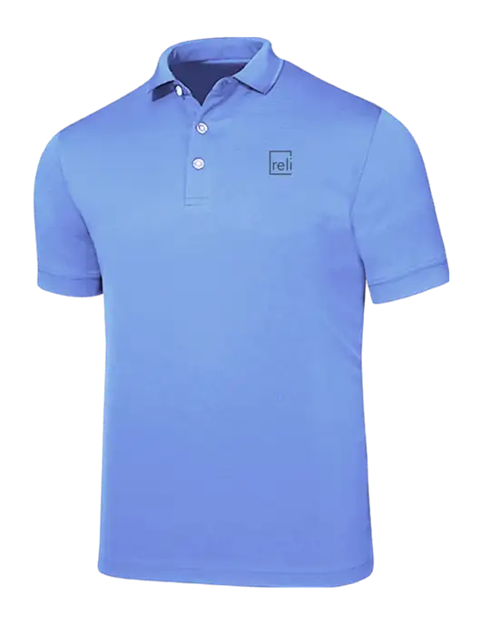 Callaway Ottoman Light Blue Polo w/Reli Title Logo