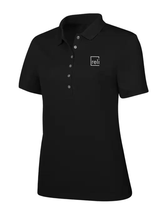 Callaway Womens Ottoman Black Polo w/Reli Title Logo