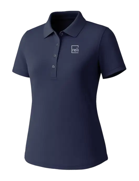 Callaway Womens Core Navy Performance Polo w/Reli Title Logo