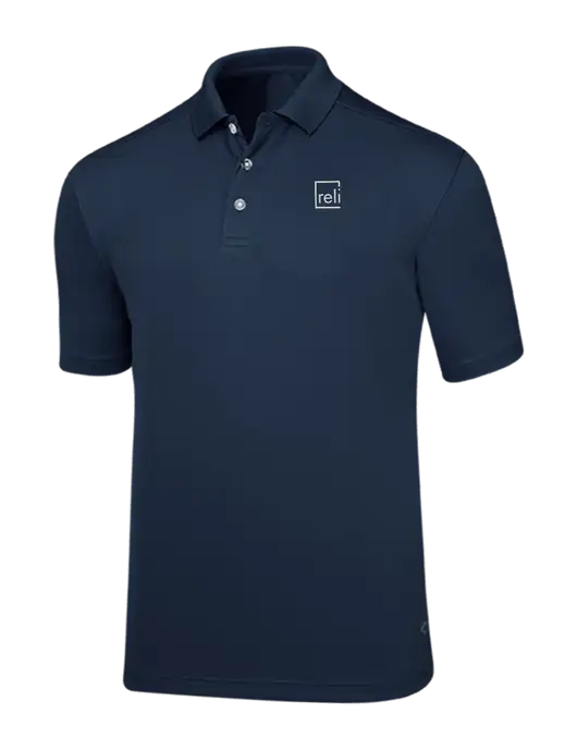 Callaway Core Navy Performance Polo w/Reli Title Logo