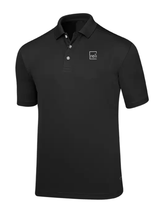 Callaway Core Black Performance Polo w/Reli Title Logo