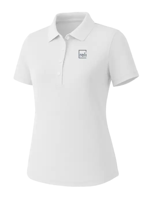 Callaway Womens Core Bright White Performance Polo w/Reli Title Logo