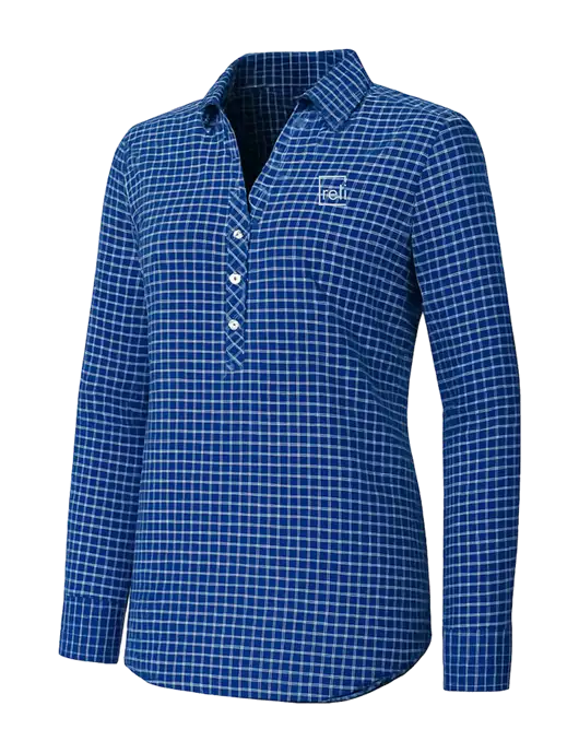 Womens Navy/White City Stretch Shirt w/Reli Title Logo