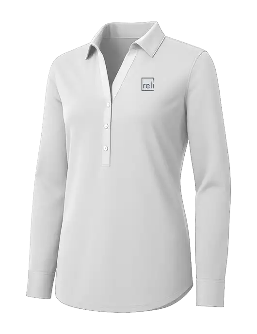 Womens White City Stretch Shirt w/Reli Title Logo