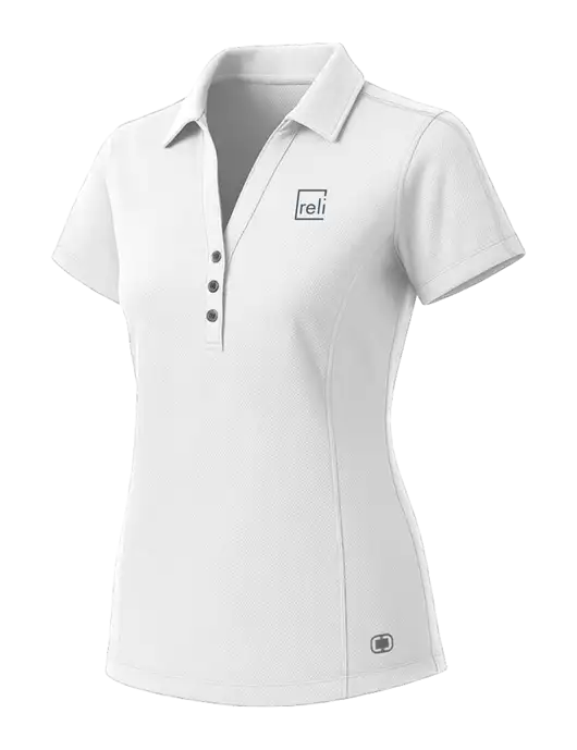 OGIO Womens White ONYX Polo w/Reli Title Logo
