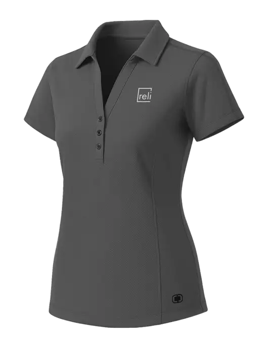 OGIO Womens Medium Grey ONYX Polo w/Reli Title Logo