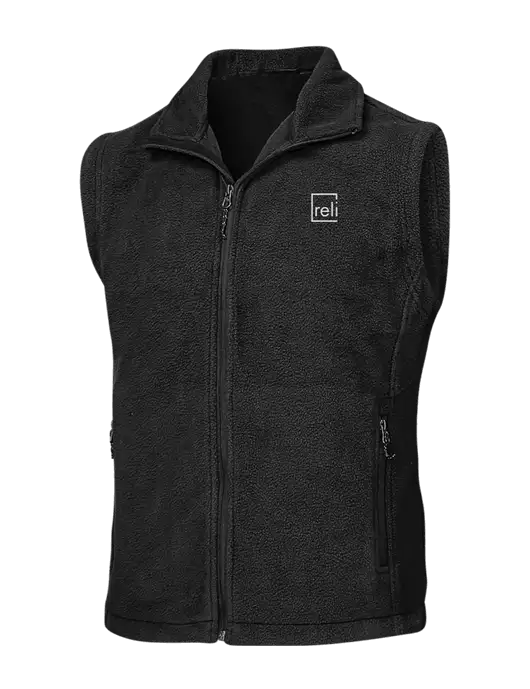Black Fleece Vest w/Reli Title Logo