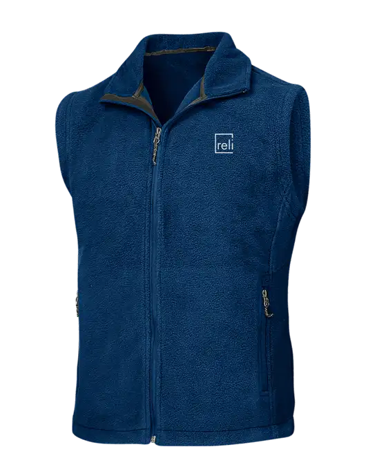 Navy Fleece Vest w/Reli Title Logo