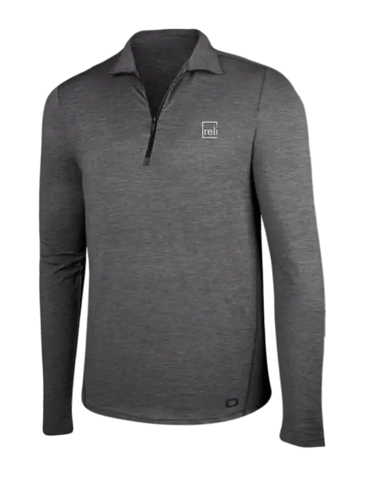 OGIO Gear Grey Heather Endurance Force 1/4 Zip w/Reli Title Logo