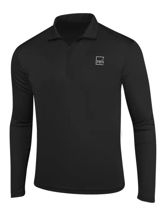 Black PosiCharge Competitor 1/4 Zip Pullover w/Reli Title Logo