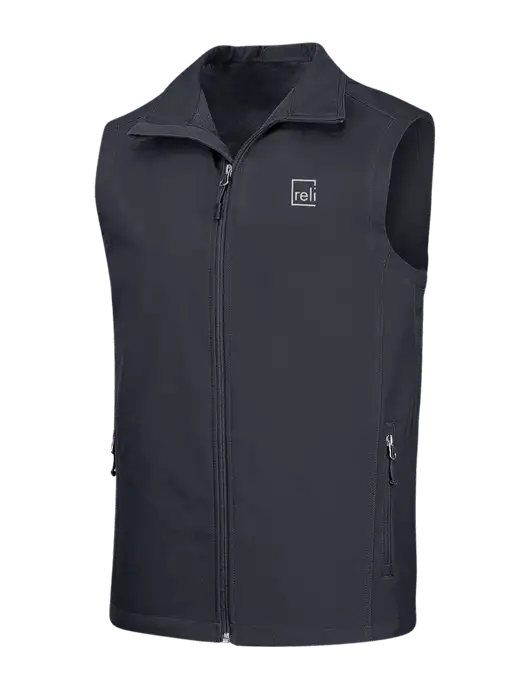 Dark Grey Core Soft Shell Vest w/Reli Title Logo