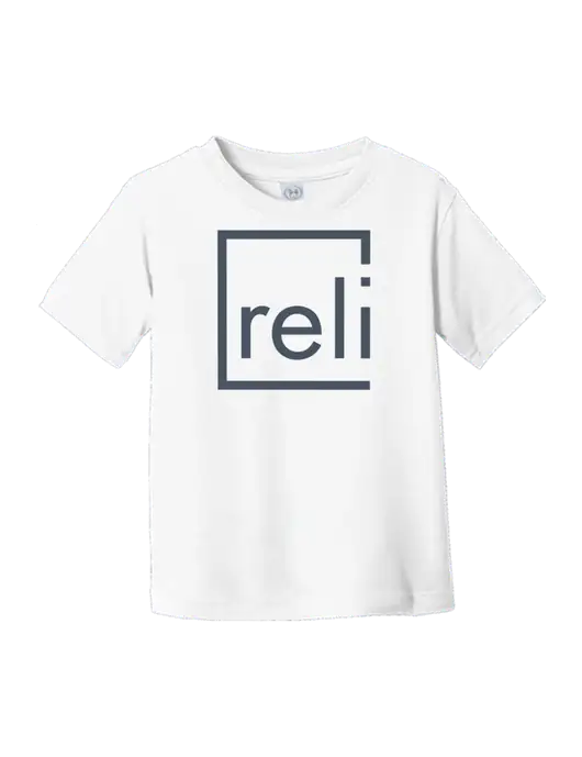 Rabbit Skins White Toddler Fine Jersey Tee w/Reli Title Logo