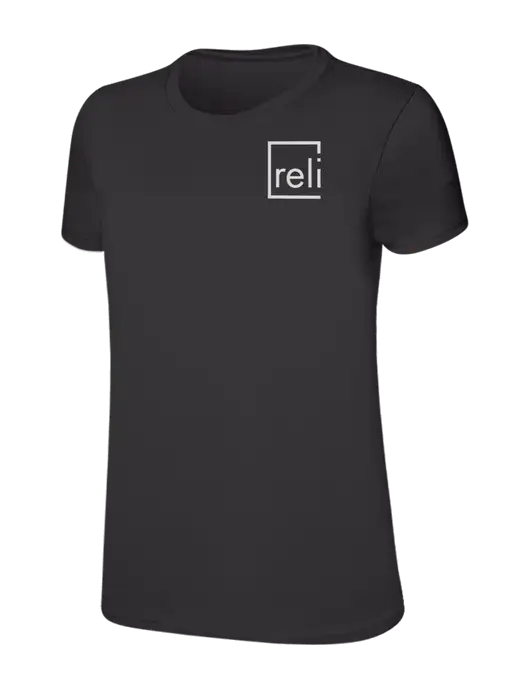 Womens Ring Spun Charcoal 4.5 oz T-Shirt w/Reli Title Logo