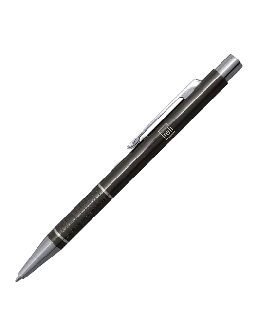 St George Gunmetal Pen - Blue Ink w/Reli Title Logo