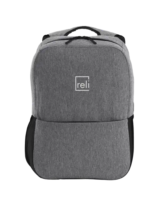 Access Square Laptop Graphite Heather/Black Backpack w/Reli Title Logo
