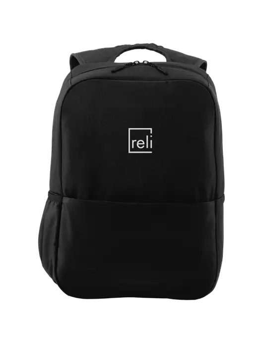 Access Square Laptop Black Backpack w/Reli Title Logo