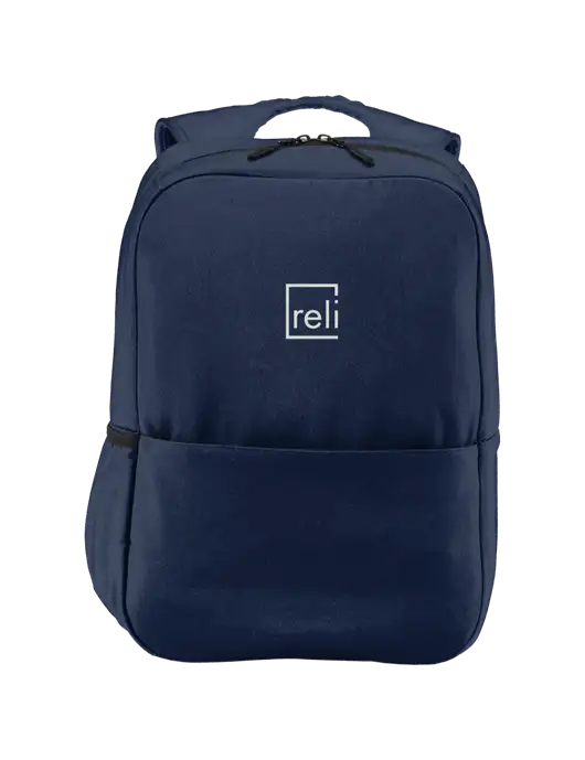 Access Square Laptop River Blue Navy Backpack w/Reli Title Logo