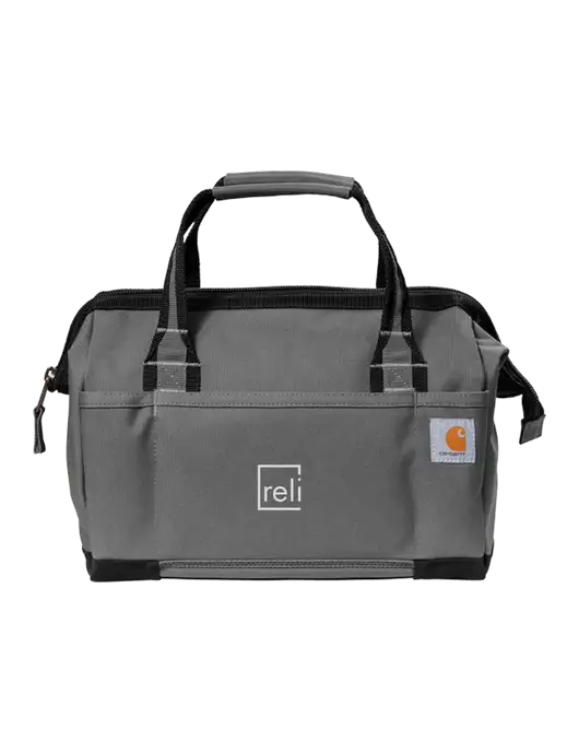 Carhartt Foundry Series 14” Grey Tool Bag w/Reli Title Logo