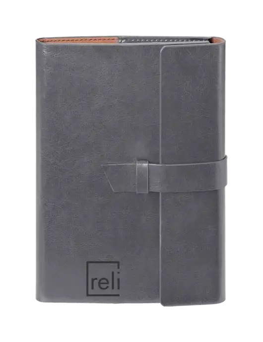 Fabrizio Grey 6.875 x 9.56 Portfolio w/Reli Title Logo