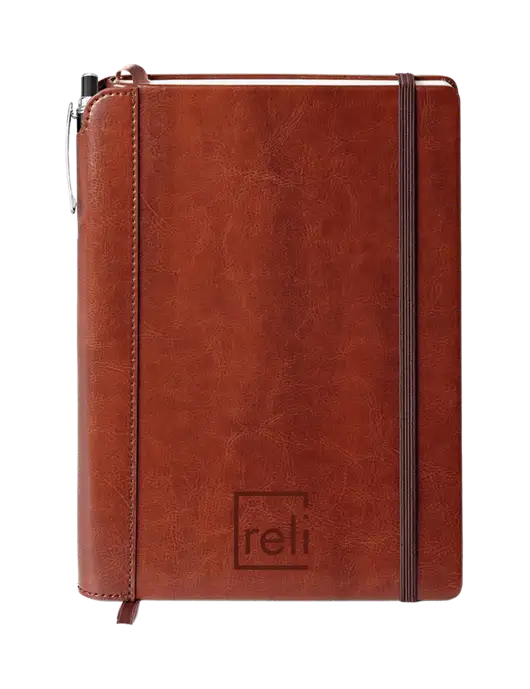 Fabrizio Brown Journal 6.375 x 8.375 Combo w/Reli Title Logo