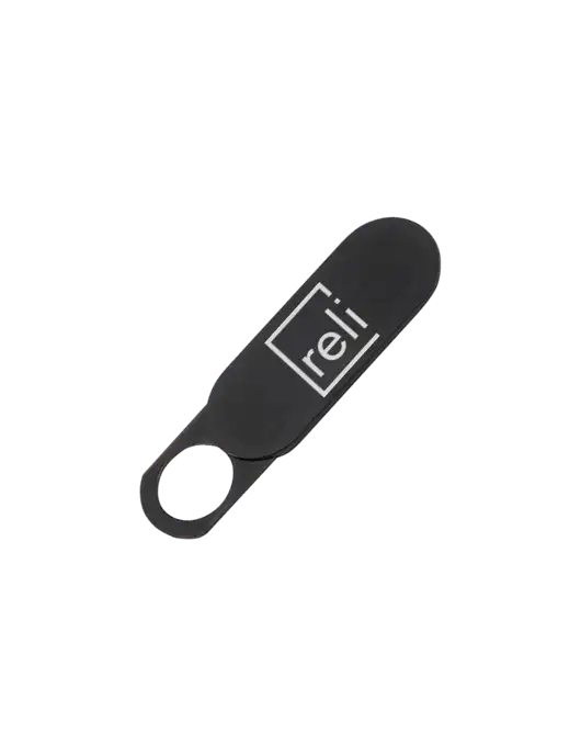 Black Web Cam Cover w/Reli Title Logo