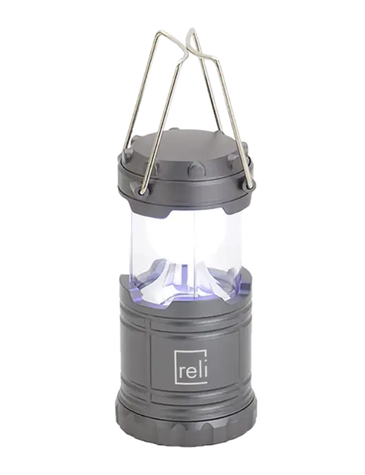 Gunmetal Mini Retro Lantern w/Reli Title Logo