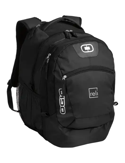 OGIO Black Rogue Pack
 w/Reli Title Logo