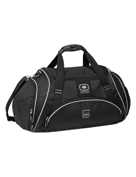 OGIO Black Crunch Duffel
 w/Reli Title Logo