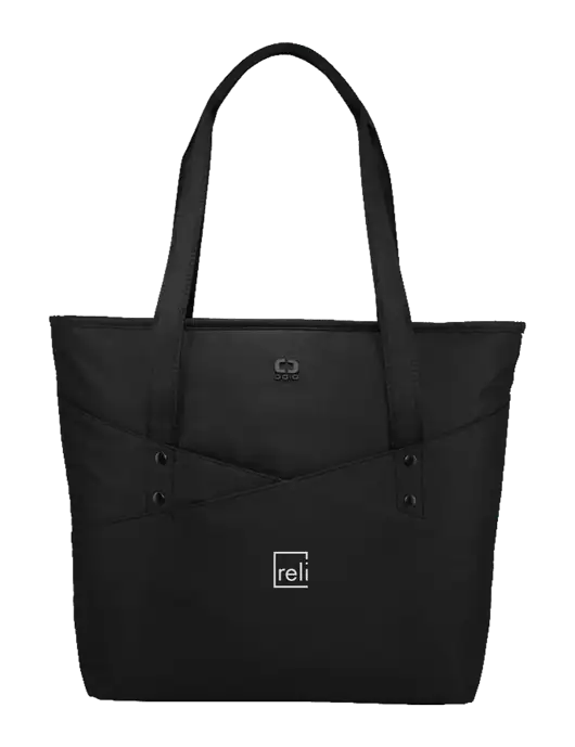 OGIO Black Downtown Tote 
 w/Reli Title Logo