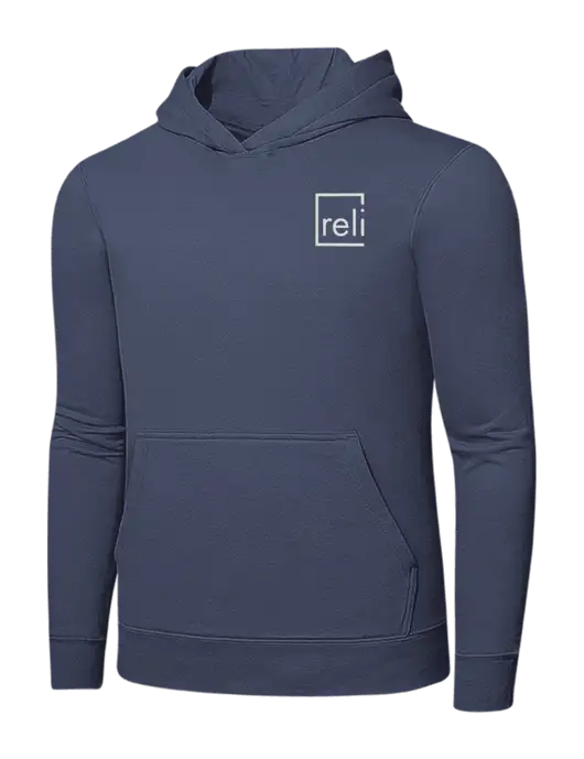 Steel Blue 7.8. oz Ring Spun Hooded Sweatshirt w/Reli Title Logo