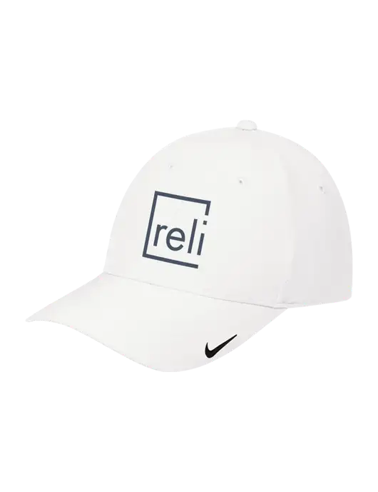 Nike White Dri-FIT Legacy Cap w/Reli Title Logo