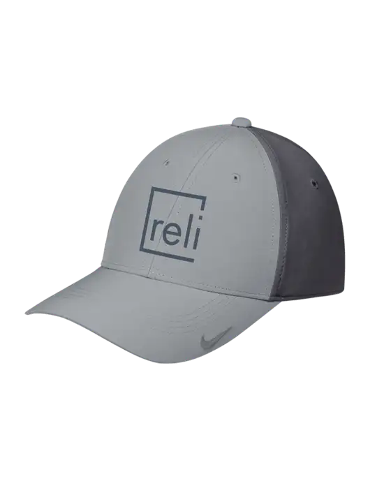 Nike Light Grey/Dark Grey Dri-FIT Legacy Cap w/Reli Title Logo