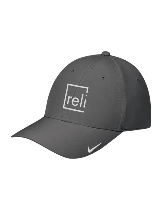 Nike Dark Grey Dri-FIT Legacy Cap w/Reli Title Logo