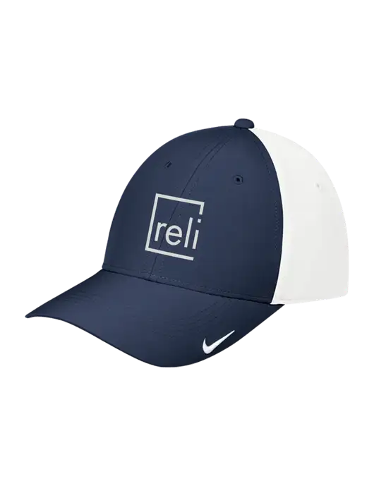Nike Navy/White Dri-FIT Legacy Cap w/Reli Title Logo