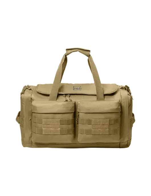 CornerStone Dark Tan Tactical Duffel w/Reli Title Logo