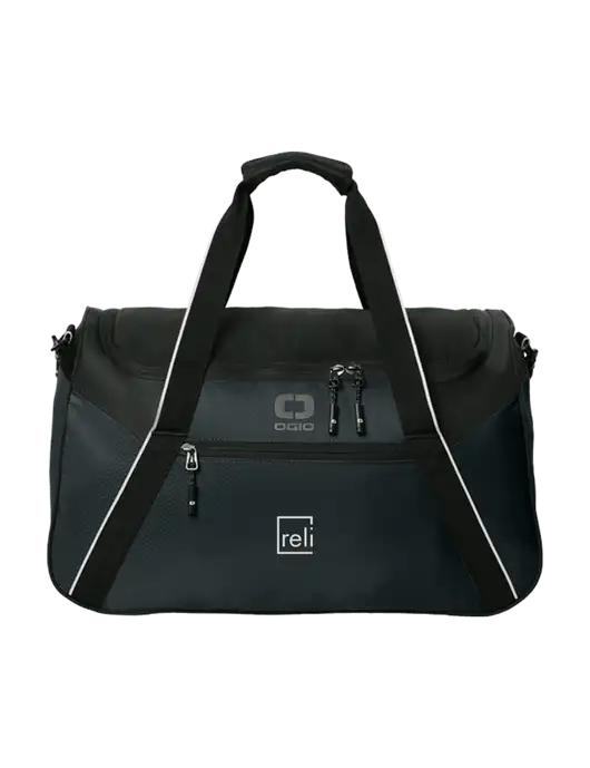 OGIO Black Inception Duffel w/Reli Title Logo