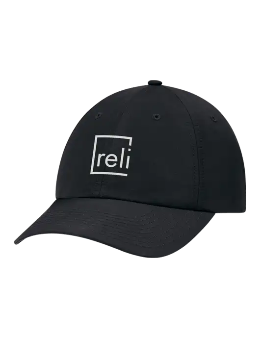 Richardson Relaxed Performance Lite Black Cap w/Reli Title Logo