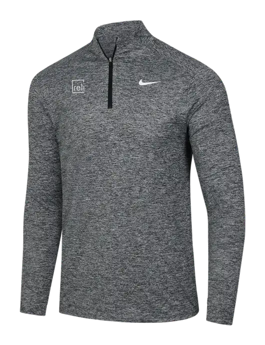 Nike Black Heather Dri-FIT Element 1/2-Zip Pullover w/Reli Title Logo