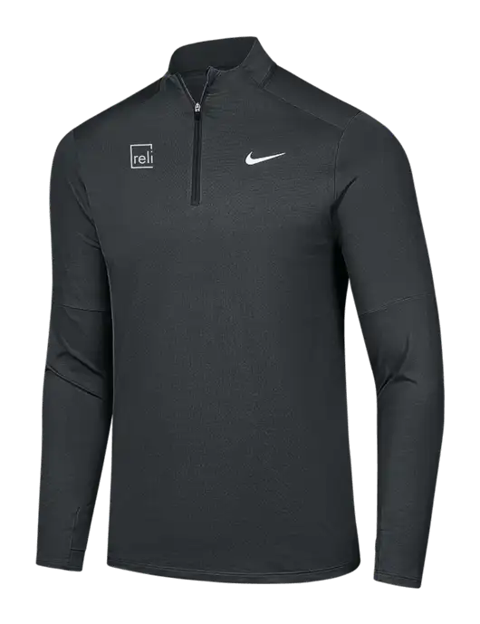 Nike Dark Grey Dri-FIT Element 1/2-Zip Pullover w/Reli Title Logo