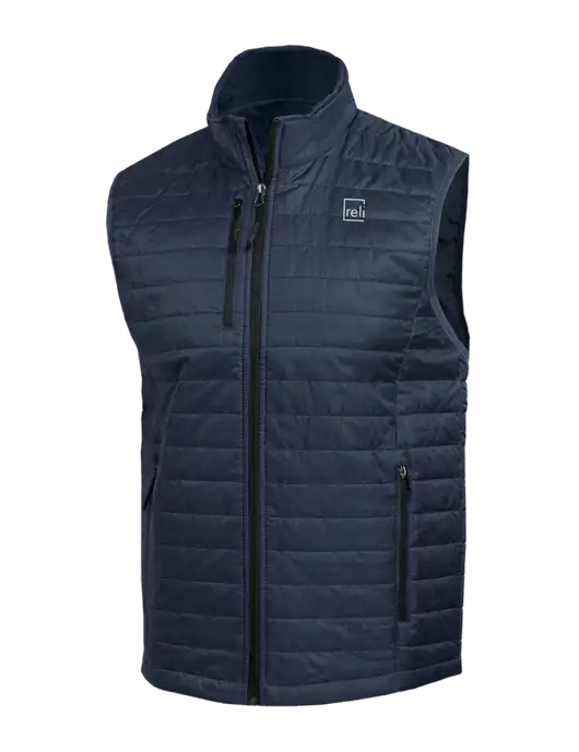 Packable Navy Puffy Vest w/Reli Title Logo