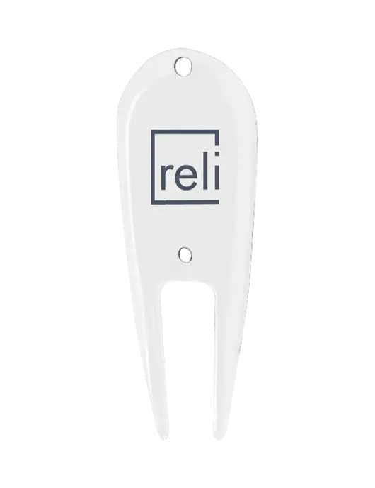 White Divot Tool w/Reli Title Logo
