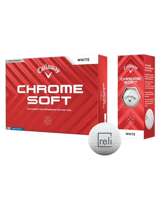Callaway Chrome Soft Golf Balls 12/pk w/Reli Title Logo