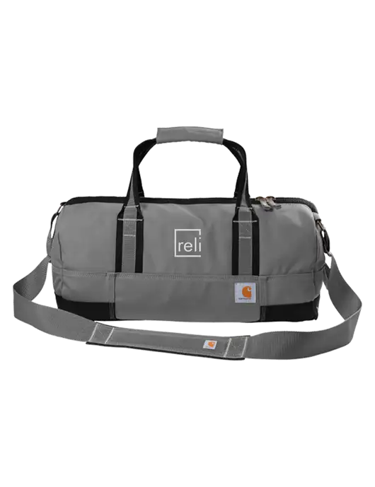 Carhartt Medium Grey Foundry Series 20” Duffel w/Reli Title Logo