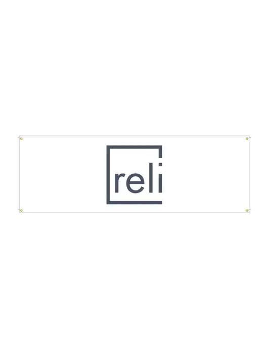 Vinyl Banner 72" x 24"  w/Reli Title Logo