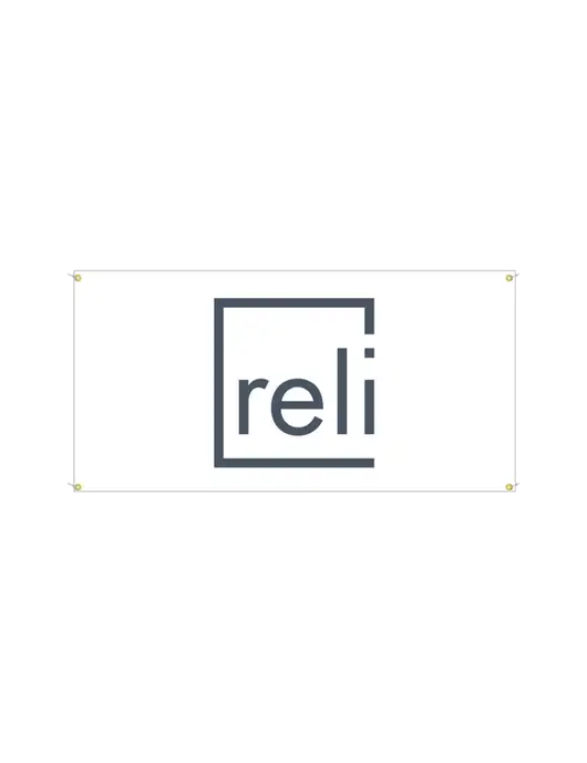 Vinyl Banner 48" x 24"  w/Reli Title Logo