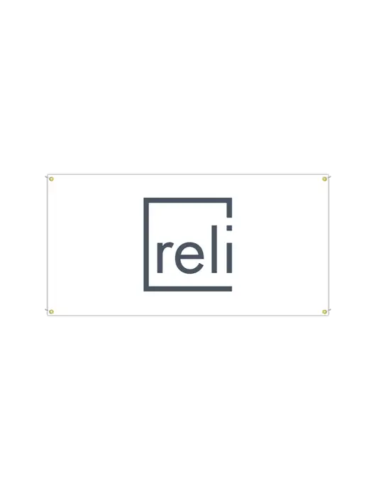 Vinyl Banner 72" x 36"  w/Reli Title Logo