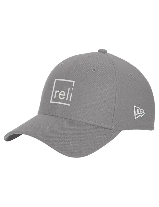 New Era Diamond Era Medium Grey Stretch Cap w/Reli Title Logo